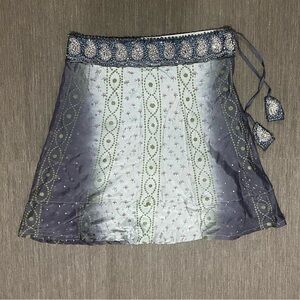 Donna by Hallhuber Skirt Beaded waist side Zipper Ombre